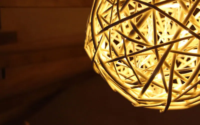 Closeup of unique custom lighting